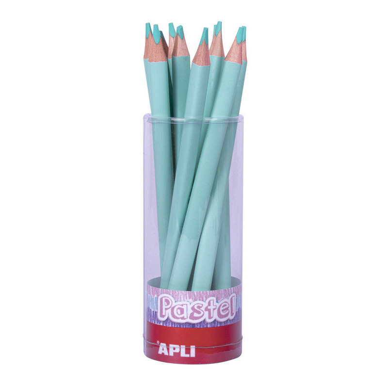 LAPIZ JUMBO PASTEL TRI.COL. VERDE APLI20 (18 UN) 18058
