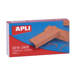 CAJA GRAPAS COBRE 22/6-24/6 1000U APLI20 (10 UN) 18142