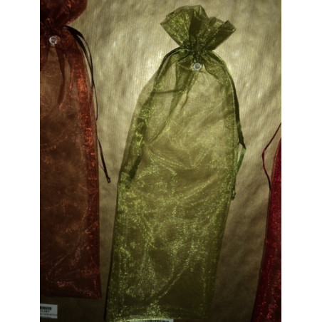 BOLSA RAFIA CUADRADA 12.5*34CM BOTELLA GRANDE VERDE 3006 PTE/50U ^