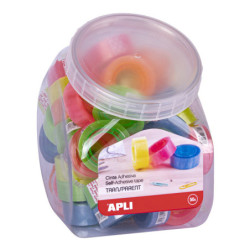 EXP. CINTA ADHESIVA TRANSPARENTE19MMX20M FLUO 50U APLI20 (50 UN) 18146