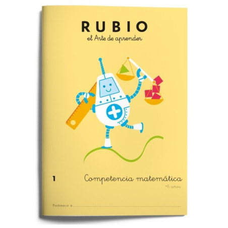 RUBIO COMPETENCIA MATEMATICA Nº 1 ISBN 9788416744107 UNIDAD