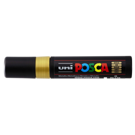 MARCADOR UNI-BALL POSCA PC-17K BISEL EXTRA GRUESO 15MM ORO -25-