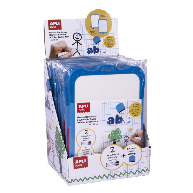 EXPOSITOR PIZARRA BLANCA C/BORR. Y ROTU.10U APLI20 (1 UN) 18179