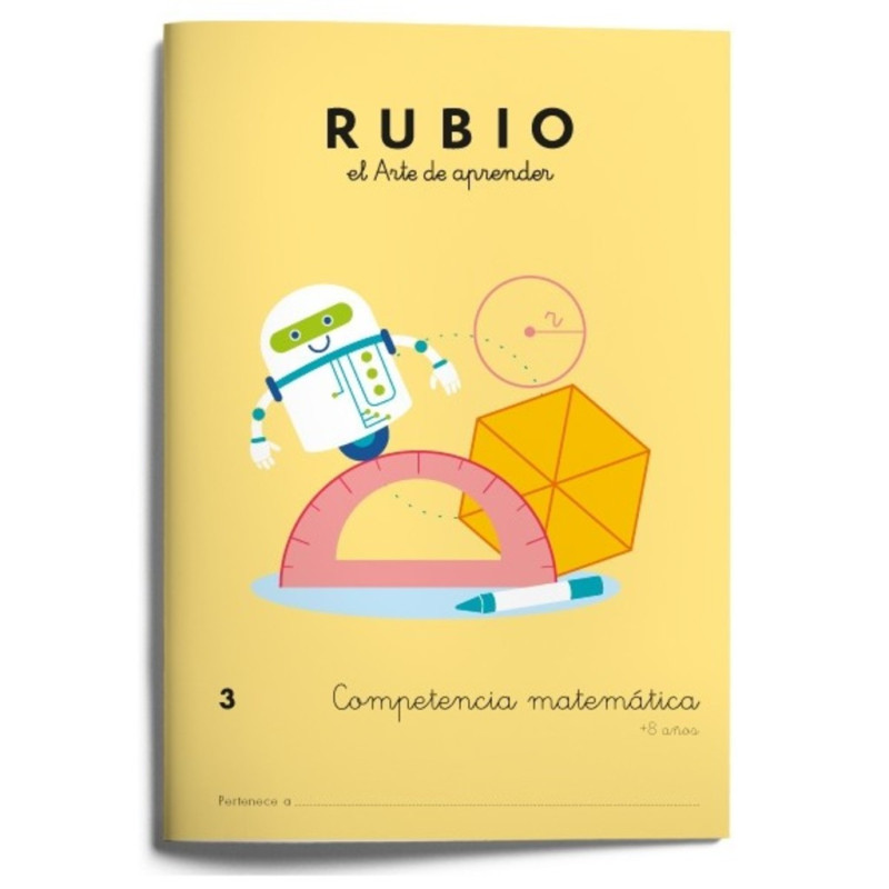 RUBIO COMPETENCIA MATEMATICA Nº 3 ISBN 9788416744121 UNIDAD