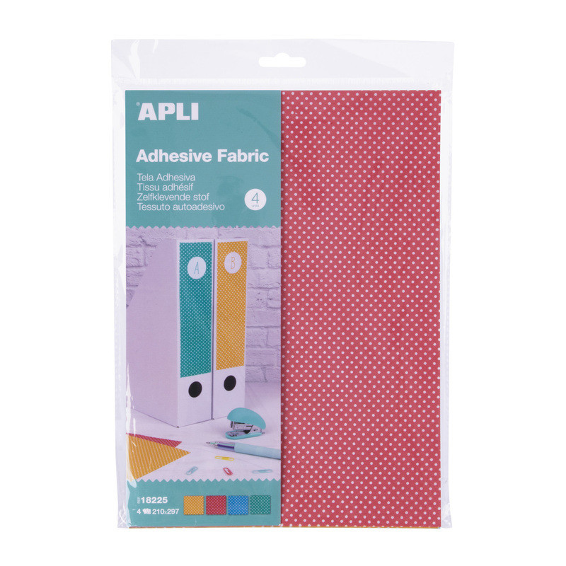 BOLSA TELA ADHESIVA TOPOS COL.SURT.  4H APLI20 (1 UN) 18225