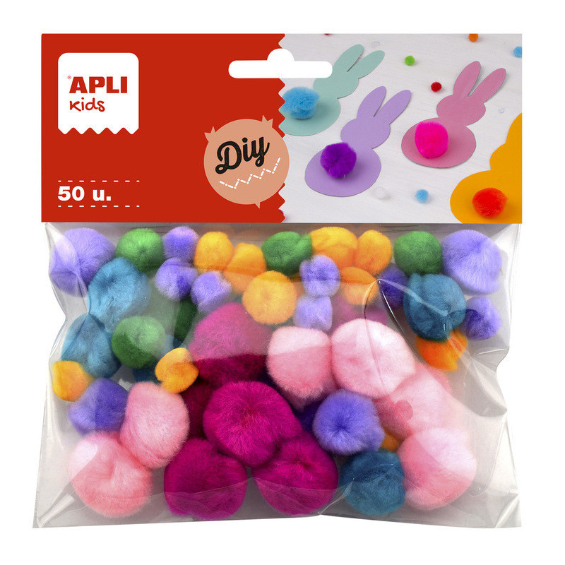 BOLSA POM POM SUAVES 50U APLI20 (5 UN) 18241