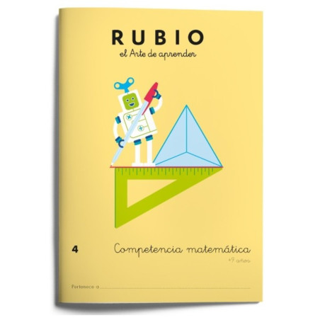 RUBIO COMPETENCIA MATEMATICA Nº 4 ISBN 9788416744138 UNIDAD