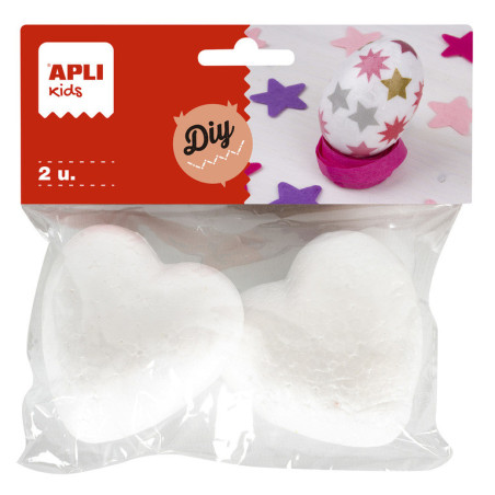 BOLSA CORAZONES POREXPAN 70MM 2U APLI20 (5 UN) 18249