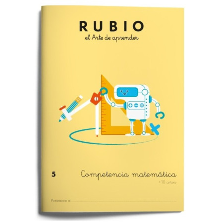 RUBIO COMPETENCIA MATEMATICA Nº 5 ISBN 9788416744145 UNIDAD