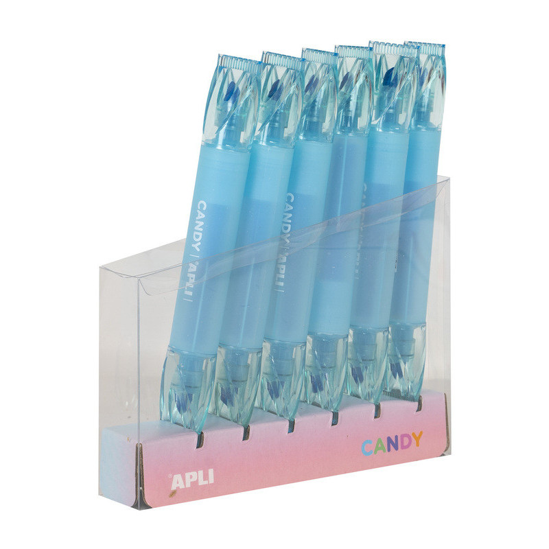 CANDY MARKERS FLUO AZUL 6U APLI20 (6 UN) 18275