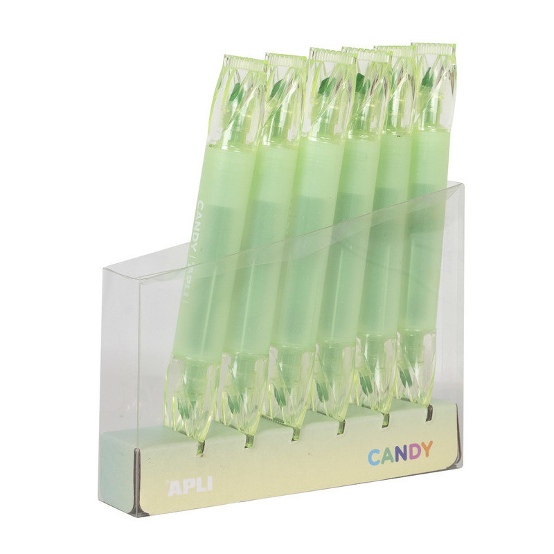 CANDY MARKERS FLUO VERDE  6U APLI20 (6 UN) 18278