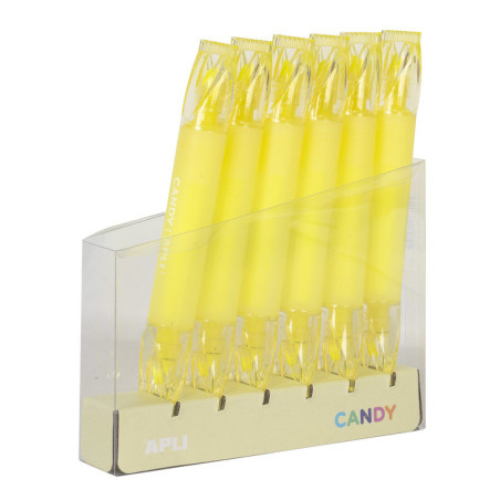 CANDY MARKERS FLUO AMARILLO  6U APLI20 (6 UN) 18279