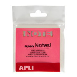 BLOC NOTAS ADHESIVO 75X75 "NOTE" COL. BRILLANTE APLI20 (1 UN) 18336