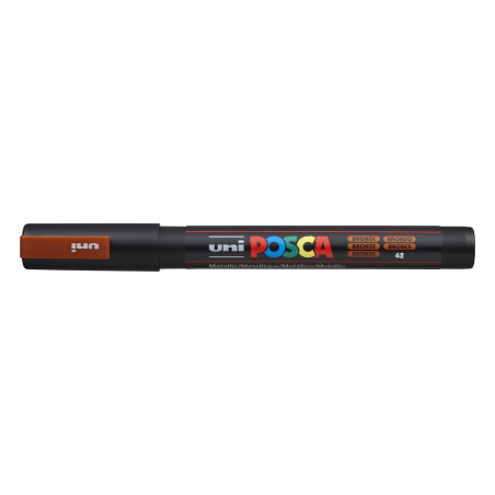 MARCADOR UNI-BALL POSCA PC-3M PUNTA REDONDA 0,9-1,3MM BRONCE METALICO -42-