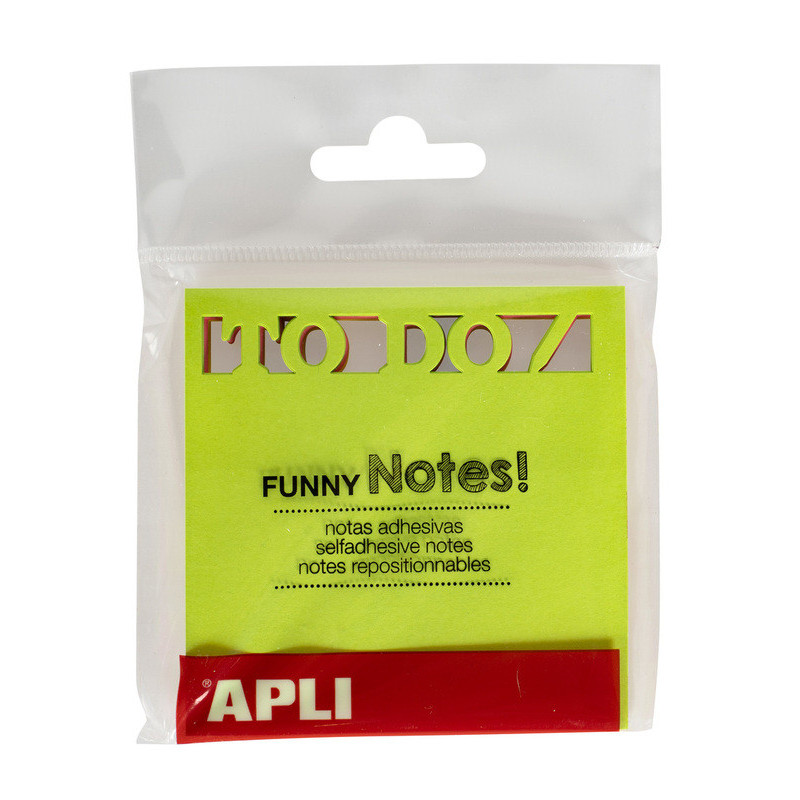 BLOC NOTAS ADHESIVO 75X75 "TO DO" COL. BRILLANTE APLI20 (1 UN) 18338