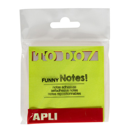 BLOC NOTAS ADHESIVO 75X75 "TO DO" COL. BRILLANTE APLI20 (1 UN) 18338
