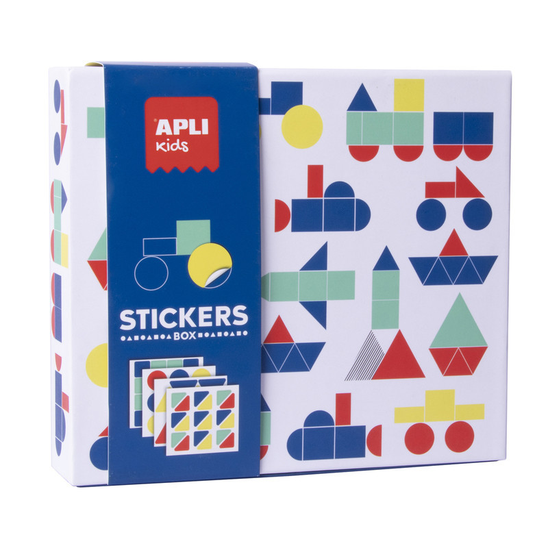 CAJA STICKERS BOX GEOMETRICOS - VEHICULOS APLI20 (1 UN) 18359