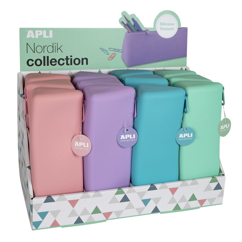 EXP.ESTUCHE SILICONA NORDIK TRIANGULAR 12U APLI20 (12 UN) 18368