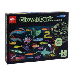 CAJA PUZZLE GLOW IN THE DARK OCEANO 104U APLI20 (1 UN) 18455