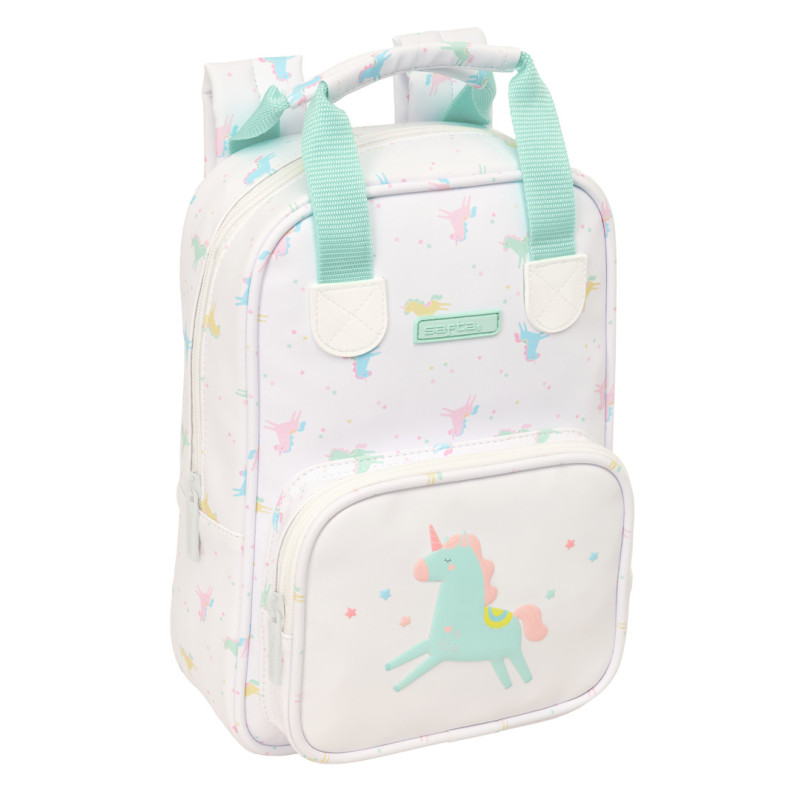 MOCHILA INFANTIL CON ASAS SAFTA PREESCOLAR "UNICORNIO" SAFTA26 642689765 28X20 UNIDAD