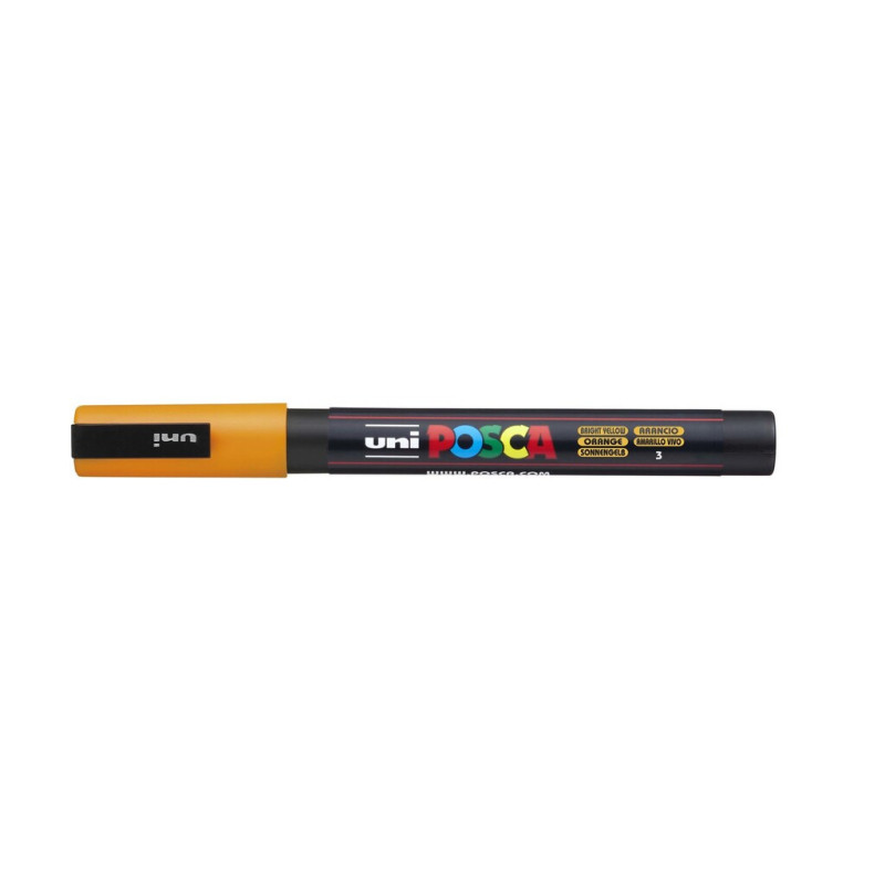 MARCADOR UNI-BALL POSCA PC-3M PUNTA REDONDA 0,9-1,3MM NARANJA MEDIO -3-
