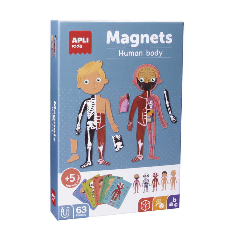 CAJA JUEGO MAGNETICO EL CUERPO HUMANO 63U APLI20 (1 UN) 18531