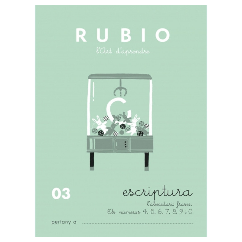 RUBIO CALIGRAFIAS VALENCIANO Nº  03 PTE 10U