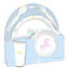 SET DE PLATOS, CUBIERTOS Y VASO SAFTA PREESCOLAR "UNICORNIO" SAFTA26 342689933 26X26 UNIDAD
