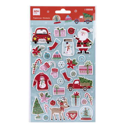 BOLSA PEGATINAS JERSEY NAVIDAD 1H APLI20 (5 UN) 18548