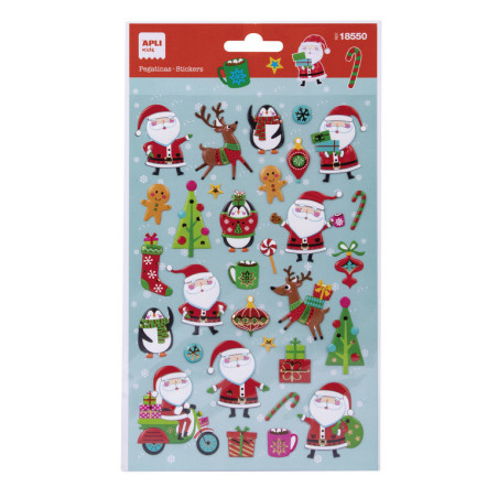 BOLSA PEGATINAS VESPA PAPA NOEL 1H APLI20 (5 UN) 18550