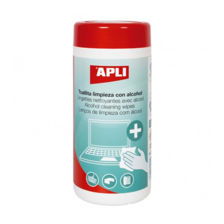 TOALLITAS LIMPIEZA ALCOHOL 100U. APLI20 (1 UN) 18566