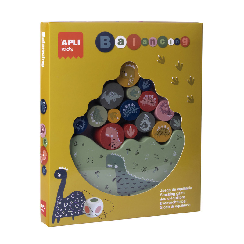 CAJA JUEGO EQUILIBRIO DINOSAURIOS 16U APLI20 (1 UN) 18567