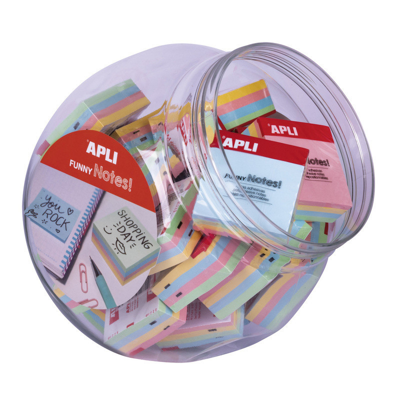 EXP.FUNNY NOTES PASTEL MINICUBE 200H 24U APLI20 (24 UN) 18568