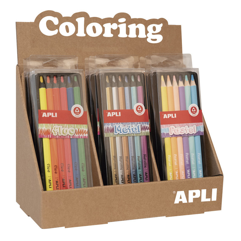 EXPOSITOR SET LAPIZ JUMBO  12U. APLI20 (1 UN) 18587