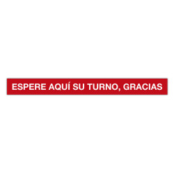 CINTA ADHESIVA ESPERE SU TURNO,GRACIAS 100X10 APLI20 (1 UN) 18596