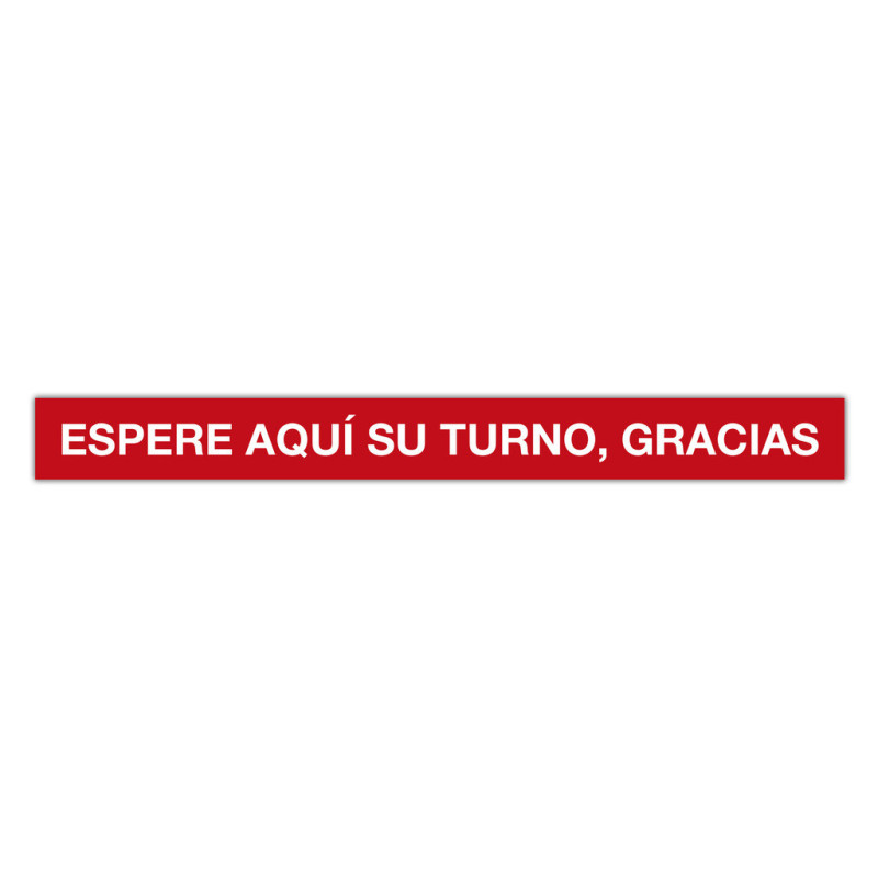 CINTA ADHESIVA ESPERE SU TURNO,GRACIAS 100X10 APLI20 (1 UN) 18596
