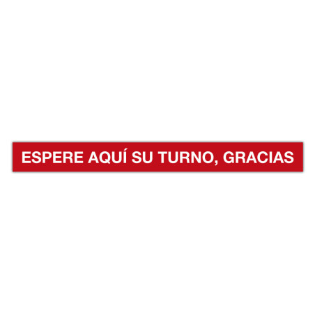 CINTA ADHESIVA ESPERE SU TURNO,GRACIAS 100X10 APLI20 (1 UN) 18596