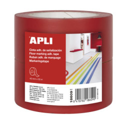 PACK CINTA SEÑALIZACIÓN 40X33 ROJA 2U APLI20 (1 UN) 18609