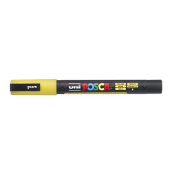 MARCADOR UNI-BALL POSCA PC-3ML PUNTA REDONDA 0,9-1,3MM PURPURINA AMARILLO -2-
