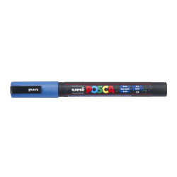 MARCADOR UNI-BALL POSCA PC-3ML PUNTA REDONDA 0,9-1,3MM PURPURINA AZUL -33-