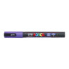 MARCADOR UNI-BALL POSCA PC-3ML PUNTA REDONDA 0,9-1,3MM PURPURINA VIOLETA -12-