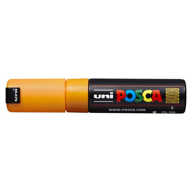 MARCADOR UNI-BALL POSCA PC-7M PUNTA REDONDA 4,5-5,5MM NARANJA MEDIO -3-