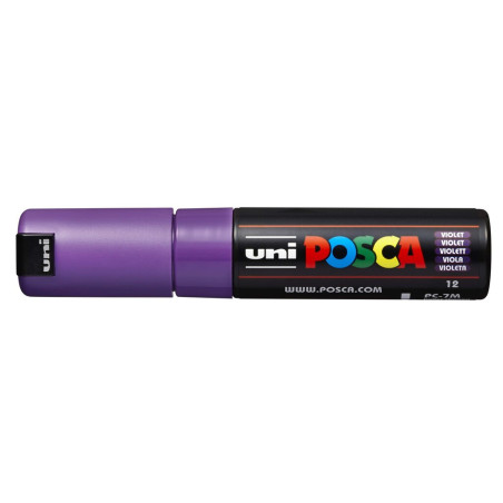 MARCADOR UNI-BALL POSCA PC-7M PUNTA REDONDA 4,5-5,5MM VIOLETA -12-