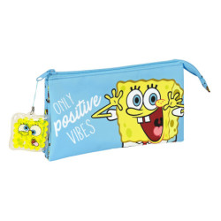 PORTATODO TRIPLE BOB ESPONJA "POSITIVE VIBES" 812191744 12*22 SAFTA22