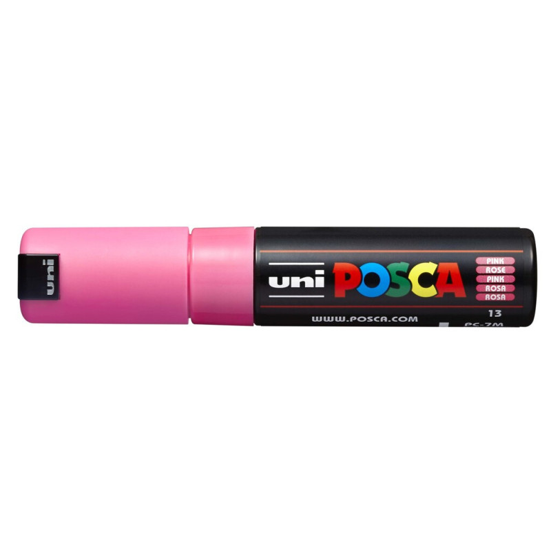 MARCADOR UNI-BALL POSCA PC-7M PUNTA REDONDA 4,5-5,5MM ROSA -13-