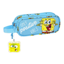 PORTATODO DOBLE BOB ESPONJA "POSITIVE VIBES" 812191513 8*21 SAFTA22