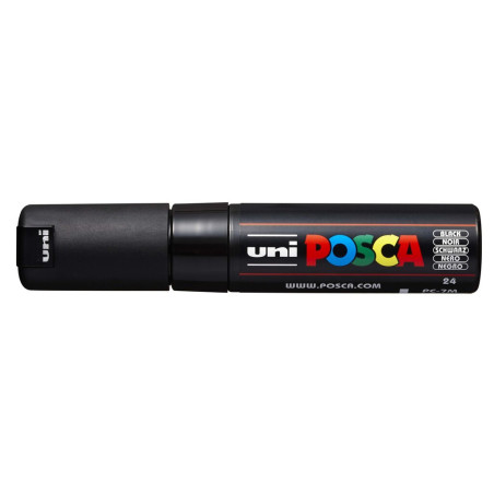 MARCADOR UNI-BALL POSCA PC-7M PUNTA REDONDA 4,5-5,5MM NEGRO -24-