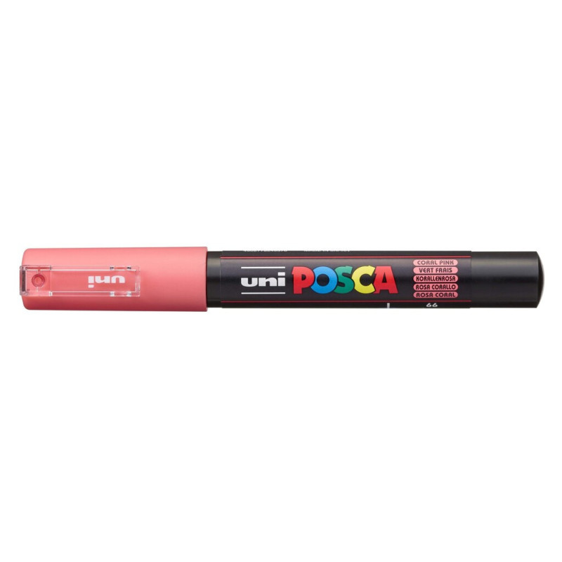 MARCADOR UNI-BALL POSCA PC-1M. PUNTA FINA 0,7MM ROSA CORAL -66-