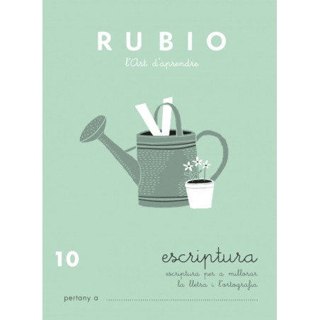 RUBIO CALIGRAFIAS VALENCIANO Nº10 PTE 10U