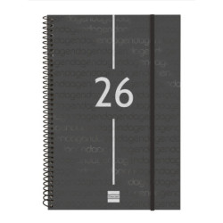 AGENDA YEAR E11 SVV 2026 NEGRO+ FINOCAM26 742066026 172 X 14 X 242 MM